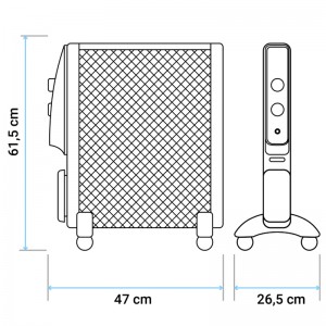 RADIADOR DE MICA ACAPULCO BLANCO 1500W