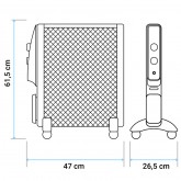 RADIADOR DE MICA ACAPULCO BLANCO 1500W