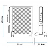 RADIADOR DE MICA ACAPULCO 2020 NEGRO/AZUL 2000W