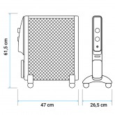 RADIADOR DE MICA ACAPULCO 2015 NEGRO/AZUL 1500W