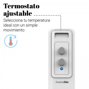 RADIADOR ACEITE VARADERO BLANCO 1500W 9 ELEMENTOS