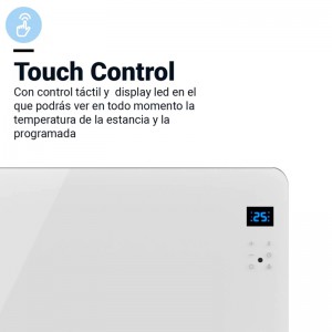 PANEL DE CRISTAL CONTA 5015W BLANCO 1500W CON WIFI