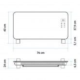 PANEL DE CRISTAL CONTA 5015W BLANCO 1500W CON WIFI