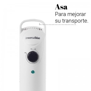 RADIADOR MINI 700W ACEITE 7 ELEMENTOS BLANCO