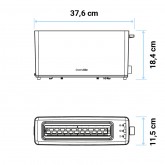 TOSTADOR TOASTY 1L/GE 1 RANURA LARGA BLANCO GRANITE