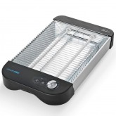 TOSTADOR TOASTY 600/OB PLANO 600W CUERPO INOX/NEGRO