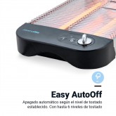 TOSTADOR TOASTY 600/OB PLANO 600W CUERPO INOX/NEGRO