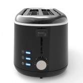 TOSTADOR TOASTY PLUS 2L 2 RANURAS LARGAS COLOR NEGRO