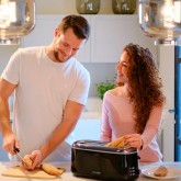 TOSTADOR TOASTY PLUS 2L 2 RANURAS LARGAS COLOR NEGRO