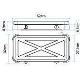 PLACA GAS PORTÁTIL FLAVOURMY 2 FUEGOS COLOR NEGRA