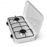 PLACA GAS PORTÁTIL FLAVOURMY 2 FUEGOS COLOR BLANCA