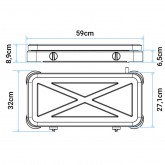 PLACA GAS PORTÁTIL FLAVOURMY 2 FUEGOS COLOR BLANCA