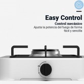 PLACA GAS PORTÁTIL FLAVOURMY 1 FUEGO COLOR BLANCO