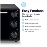 MINI HORNO CONVECCIÓN HEALTHYBAKE 48 L 2000W FULL BLACK