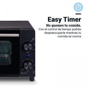 MINI HORNO HEALTHYBAKE 10 LITROS 1050W FULL BLACK