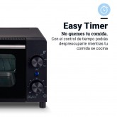 MINI HORNO HEALTHYBAKE 10 LITROS 1050W FULL BLACK