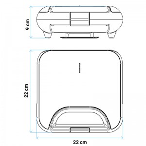SANDWICHERA/GRILL/GOFRERA SPICY G.P.5008X 700W