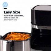 FREIDORA DE AIRE AIR CRISPY 5005 5 LITROS COLOR NEGRO