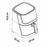 FREIDORA DE AIRE AIR CRISPY 5005 5 LITROS COLOR NEGRO