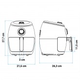 FREIDORA DE AIRE AIR C. 5002B 2 LITROS COLOR NEGRO