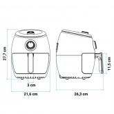 FREIDORA DE AIRE AIR C. 5002W 2 LITROS COLOR BLANCO