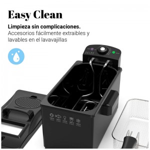 FREIDORA CRISPY 4030B 3 LITROS 2000W COLOR NEGRO