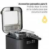 FREIDORA NEGRA CRISPY 4015B 1.5 LITROS 900W