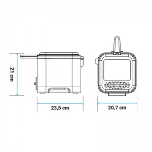 FREIDORA NEGRA CRISPY 4015B 1.5 LITROS 900W