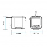 FREIDORA NEGRA CRISPY 4015B 1.5 LITROS 900W