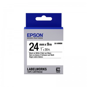 CINTA EPSON ETIQUETAS LABELWORKS 24 MM  BLANCO