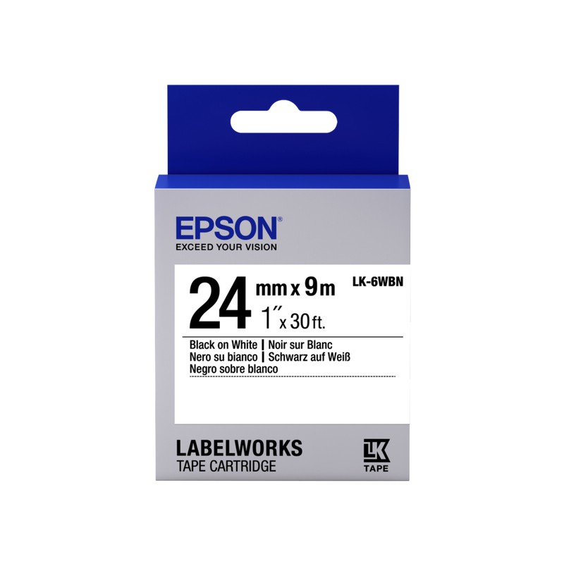 CINTA EPSON ETIQUETAS LABELWORKS 24 MM  BLANCO