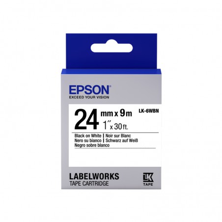 CINTA EPSON ETIQUETAS LABELWORKS 24 MM  BLANCO