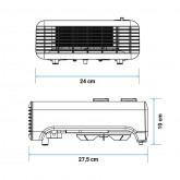TERMO VENTILADOR WAKAMA 4020W HORIZONTAL 2000W BLANCO