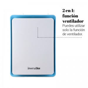 TERMO VENTILADOR BLANCO/AZUL VERTICAL 2000W