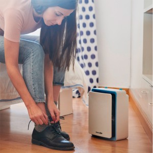 TERMO VENTILADOR BLANCO/AZUL VERTICAL 2000W