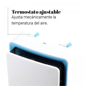 TERMO VENTILADOR BLANCO/AZUL VERTICAL 2000W