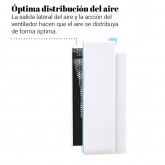 TERMO VENTILADOR BLANCO/AZUL VERTICAL 2000W