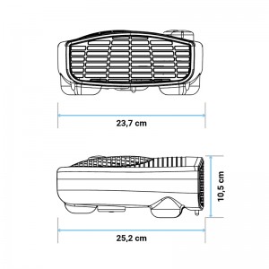 TERMO VENTILADOR HORIZONTAL COPACABANA 2000W NEGRO