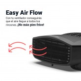 TERMO VENTILADOR HORIZONTAL COPACABANA 2000W NEGRO