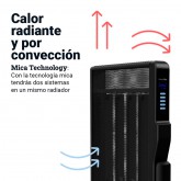RADIADOR MICA FORMOSA 4020B 2000W WIFI COLOR NEGRO