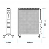 RADIADOR MICA FORMOSA 4020B 2000W WIFI COLOR NEGRO