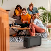 CALEFACTOR DE MICA INKA 4020W HORIZONTAL 1500W NEGRO