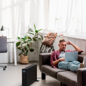 CONVECTOR MIRAMAR 2020 TURBO NEGRO/AZUL 2000W