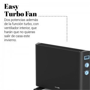 CONVECTOR MIRAMAR 2020 TURBO NEGRO/AZUL 2000W