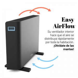 CONVECTOR MIRAMAR 2020 TURBO NEGRO/AZUL 2000W