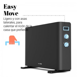CONVECTOR MIRAMAR 2020 TURBO NEGRO/AZUL 2000W