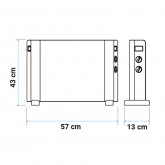 CONVECTOR MIRAMAR 2020 TURBO NEGRO/AZUL 2000W