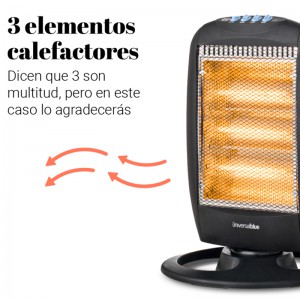 CALEFACTOR HALÓGENO PARAISO 4012 (BARRAS)