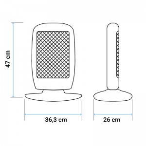 CALEFACTOR HALÓGENO PARAISO 4012 (BARRAS)