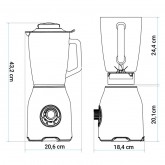 BATIDORA DE VASO SMOOTHY 1000W